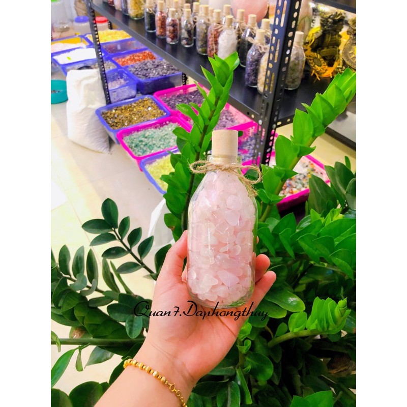 Lọ Đá Màu Xanh Tự Nhiên Phong Thuỷ 630gram