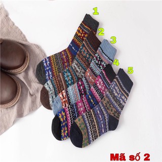 TẤT (VỚ) THỔ CẨM LEN VINTAGE CAO ( mã 2)