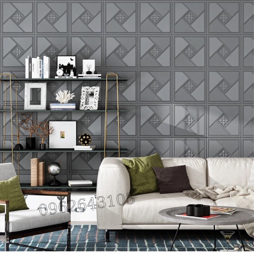 Xốp dán tường 3d- xốp dán tường hoa văn dày 4mm