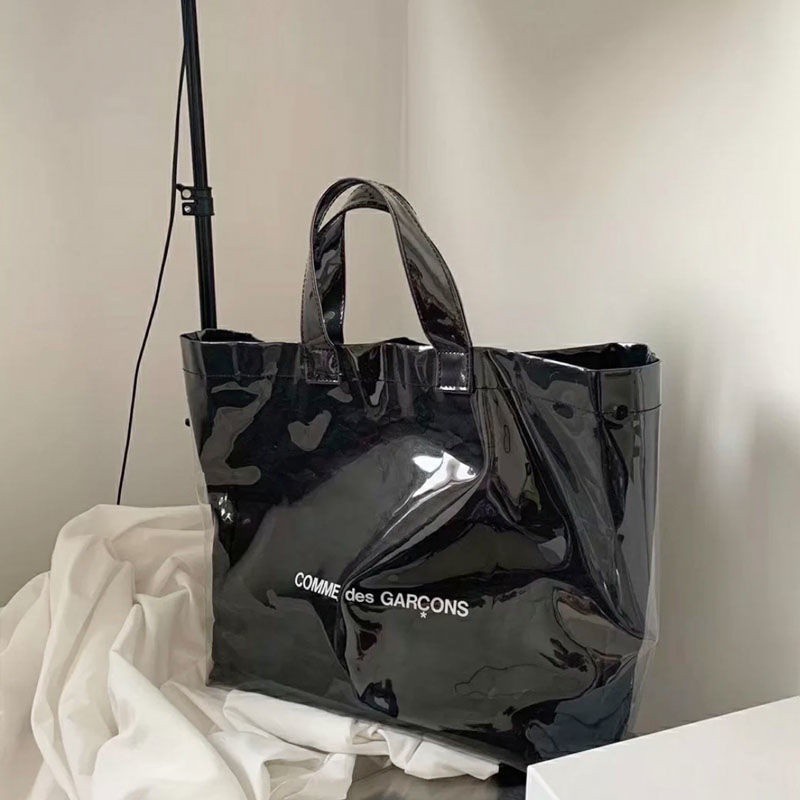 Túi Xách Mua Sắm Bằng Giấy Kraft Màu Đen Cho Nữ