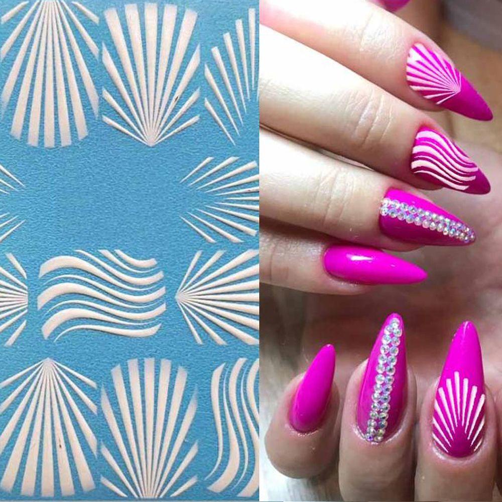 XIANTIN Miếng Dán Móng Tay Chạm Khắc Hình Chuông Giáng Sinh