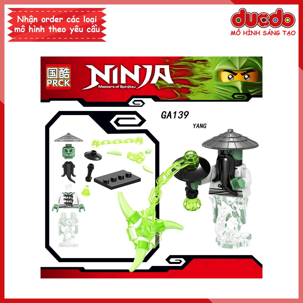 Minifigures các nhân vật Ninjago tuyệt đẹp - Đồ chơi Lắp ghép Xếp hình Mini Mô hình Ninja LeLe GA137-A142