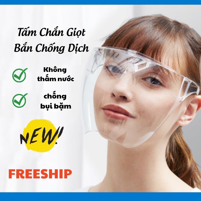 Tấm Chắn Giọt Bắn, Kính Chắn Giọt Bắn Phòng Dịch Trong Suốt Kháng Khuẩn, Bảo Vệ Mắt Thiết Kế Thời Trang titan.st