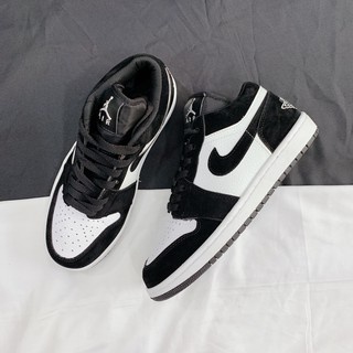 Giày thể thao JD 1 thấp cổ đen trắng xám xanh ngọc, Giày sneaker air Jodan 1 low panda Jordan paris cổ thấp nam nữ