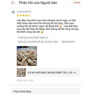 ĐẶC SẢN MỰC KHÔ PHÚ QUỐC ( SIZE 35-45 CON /1 KG )