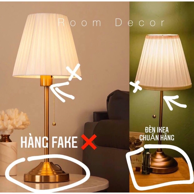 Đèn ngủ ARSTID chính hãng IKEA, Đèn trang trí phòng ngủ ( kèm bóng )