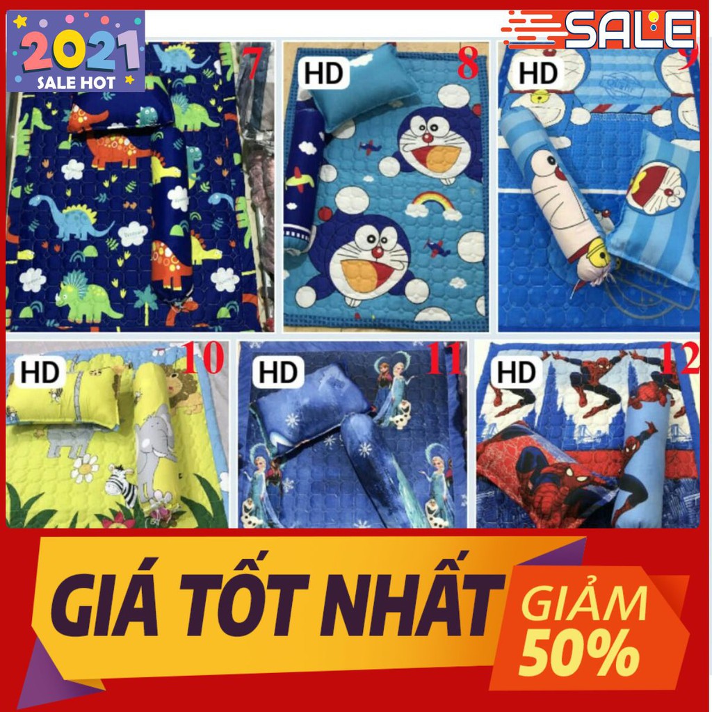 Free ship Set chăn hè kèm gối cho bé yêu 5 món bedding52