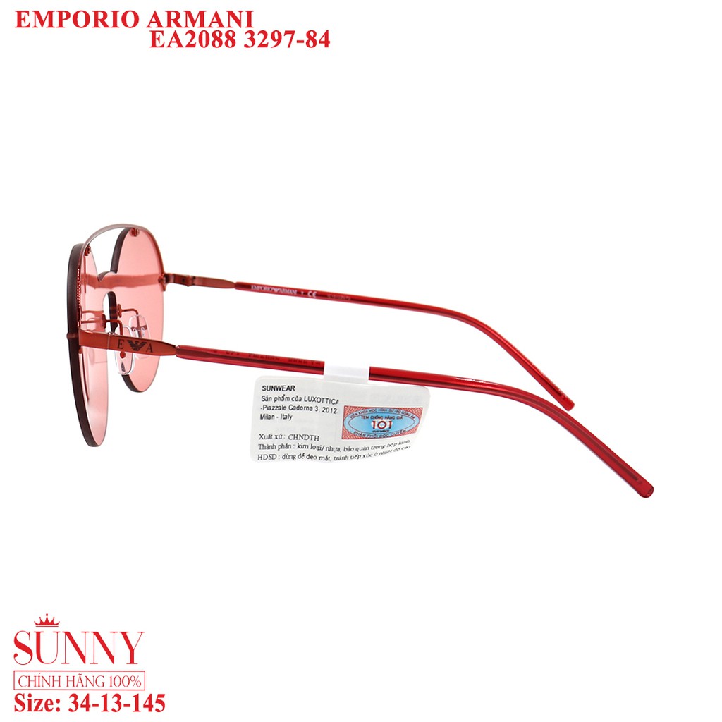 (Hàng chính hãng) Kính mát nam nữ Emporio Armani EA2088 màu sắc thời trang