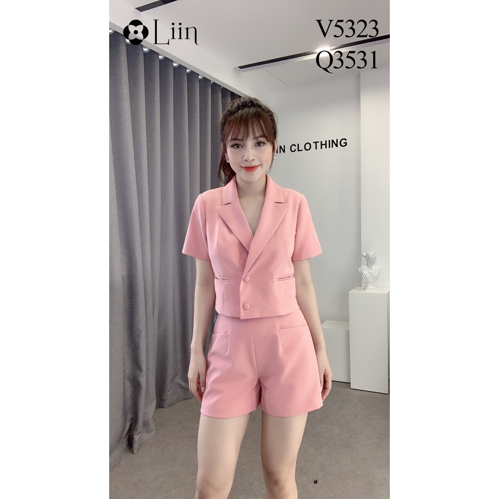 Vest nữ cao cấp màu Hồng kiểu dáng Croptop phong cách thời thượng Liin Clothing V5323 | BigBuy360 - bigbuy360.vn