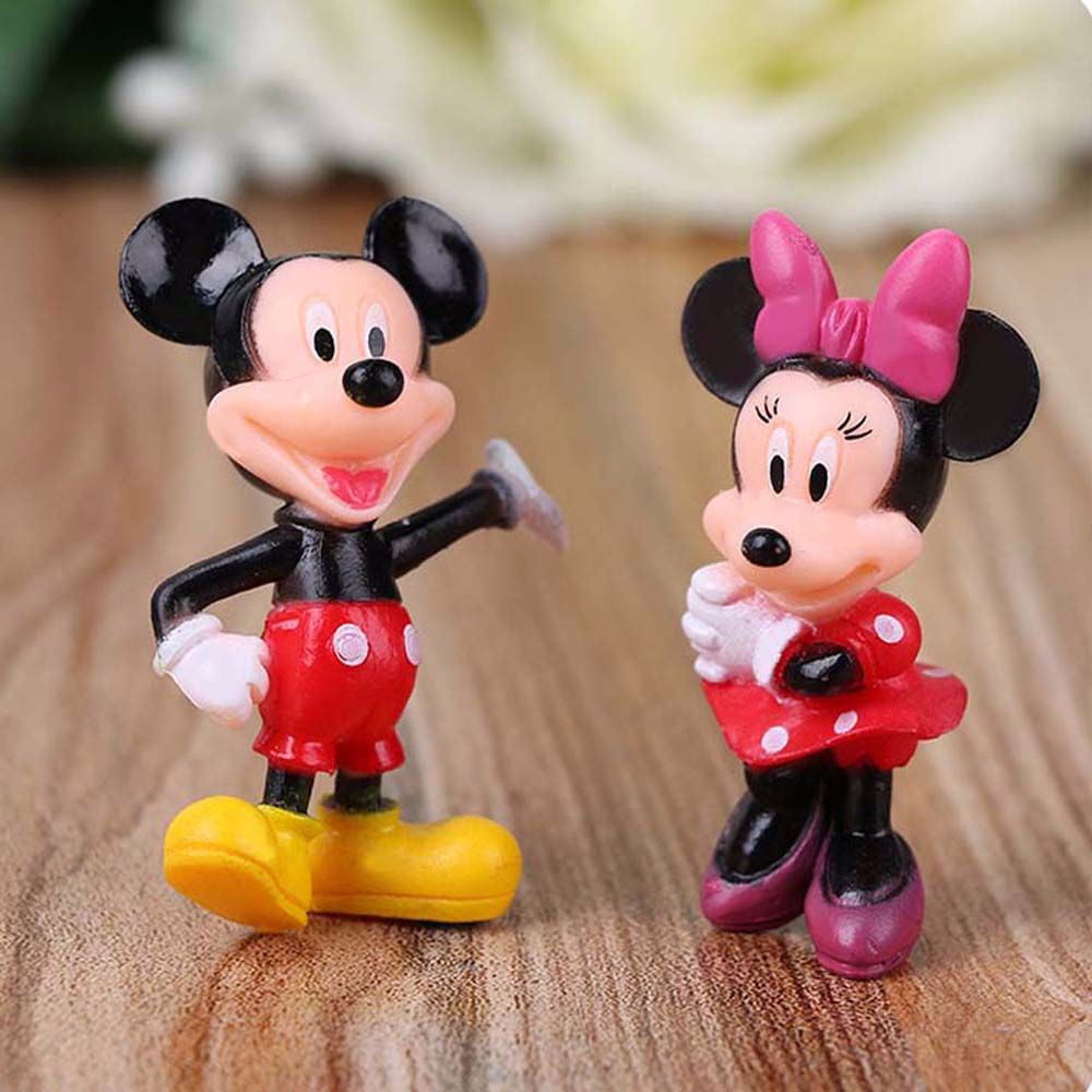 Set 6 Mô hình nhân vật hoạt hình Mickey Minnie xinh xắn