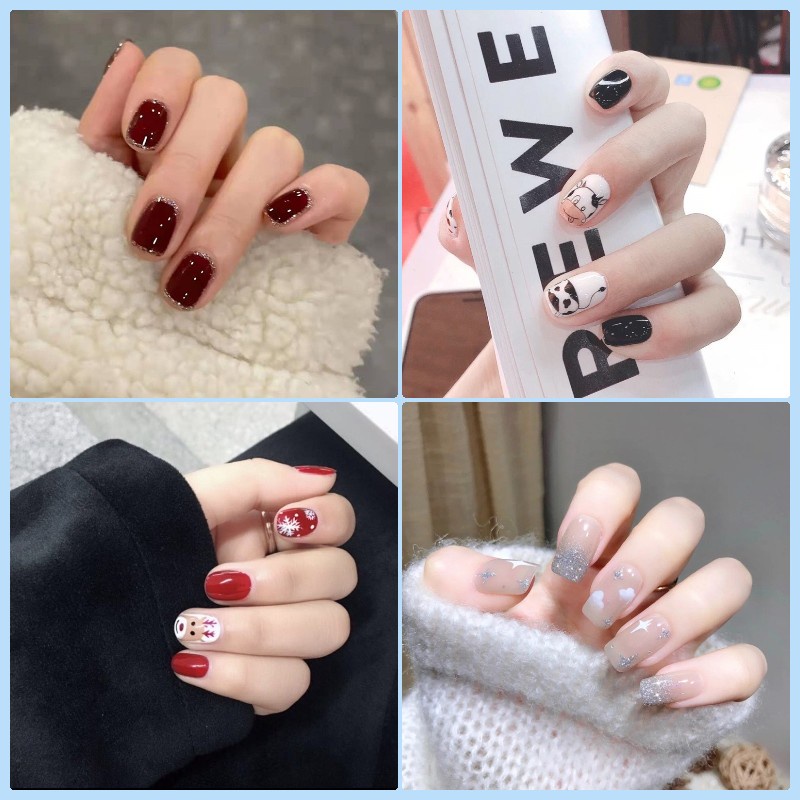 Bộ Móng Tay Giả Tự Dính Thiết Kế Phổ Biến DIY