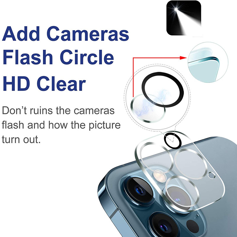 Kính cường lực bảo vệ camera cho iphone 12 11 Pro Max Mini X XS Max XR 7 8 6 6S Plus SE 2020