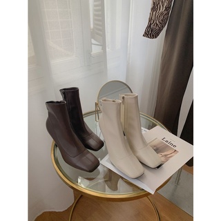 Heel boots mũi vuông G-876-5