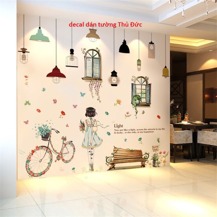 decal dán tường combo