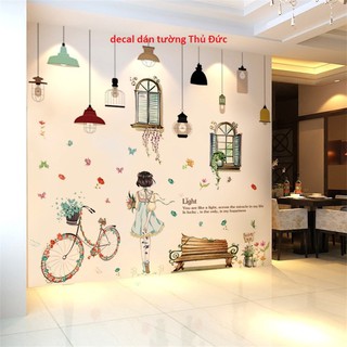Decal dán tường combo