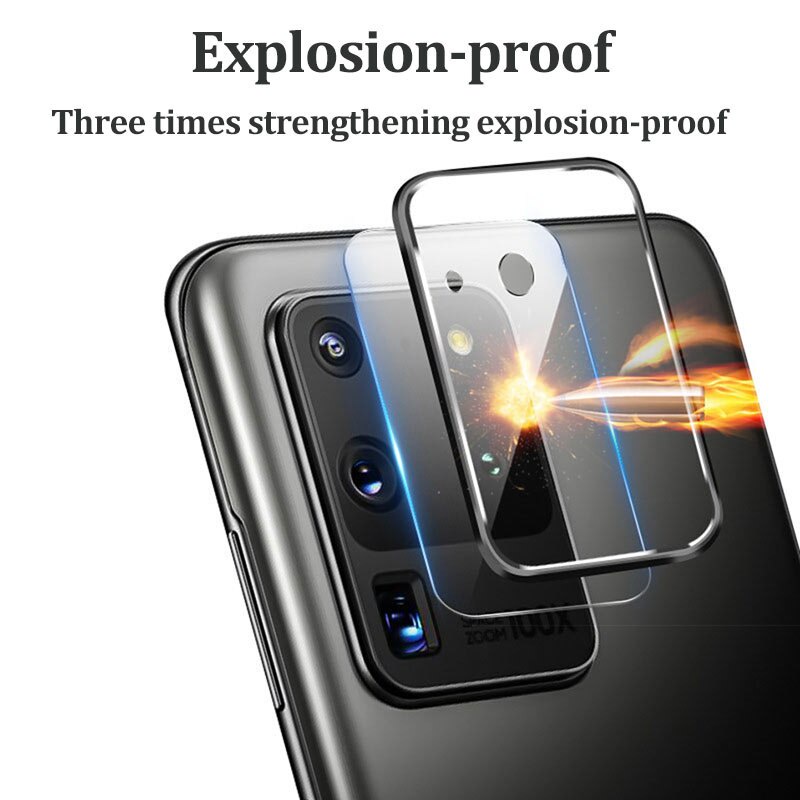 Vòng Kim Loại + Kính Cường Lực Bảo Vệ Camera Sau Cho Samsung Galaxy S20 Plus S20 Ultra Note 20 Ultra