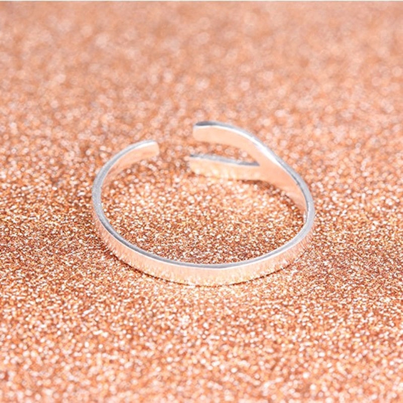Nhẫn Bạc Korean Luckly Silver Opening Ring Fashion Adjustable Women Party Rings Jewelry Accessories Gifts