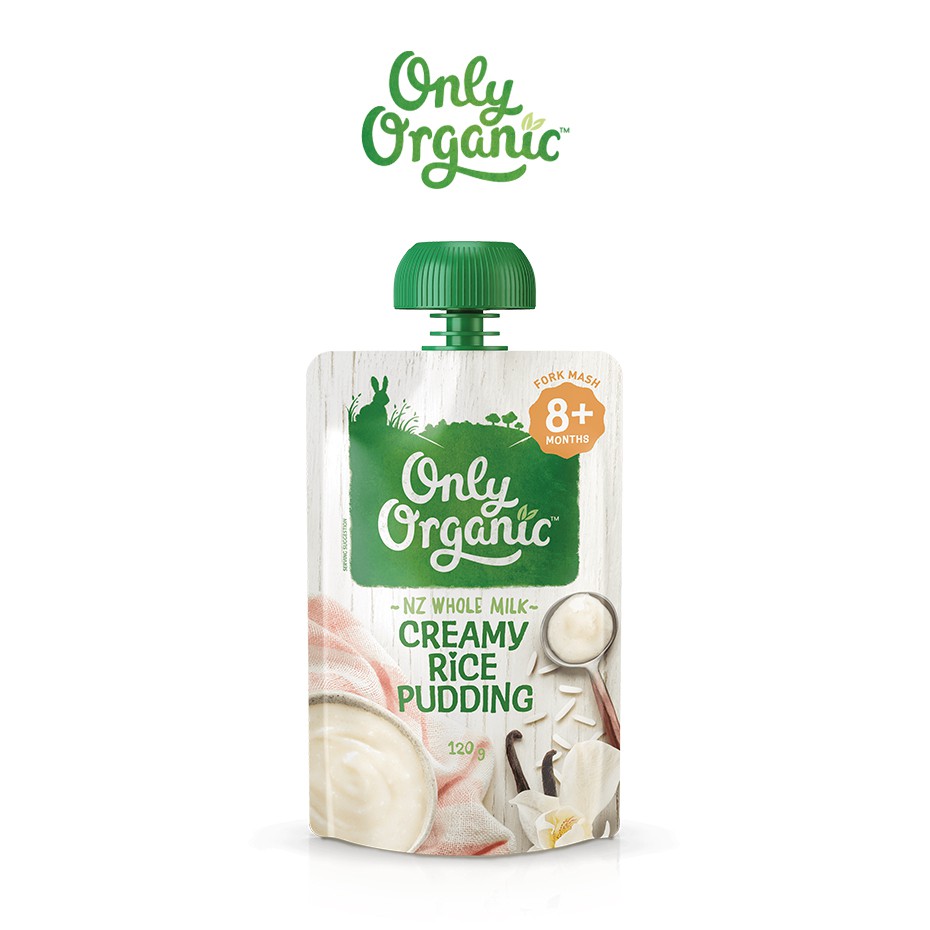 Trái Cây Nghiền Hữu Cơ Only Organic 120g Cho Bé Từ 8 Tháng Tuổi