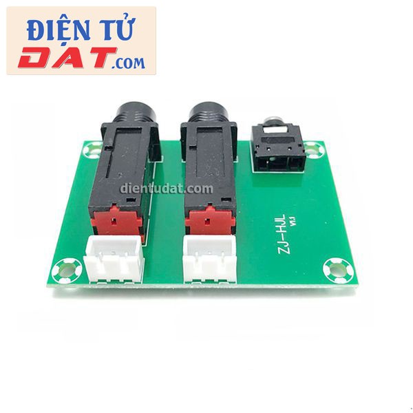 Mạch Chuyển 2 Jack Micro 6.5mm Và Jack 3.5mm Sang Header 3 Pin