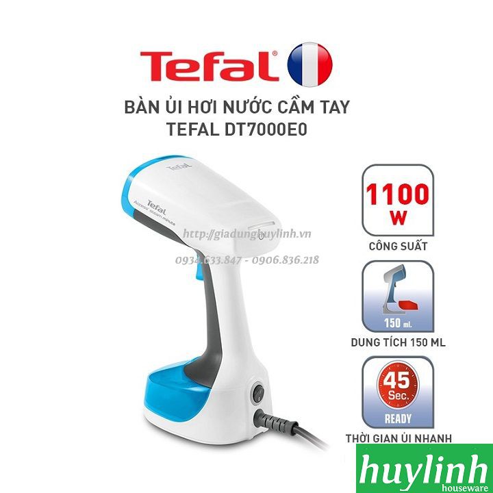 [Mã ELHAMS5 giảm 6% đơn 300K] Bàn là ủi hơi nước cầm tay Tefal DT7000E0 - 1100W