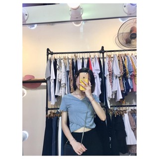 Áo Croptop Vạt Chéo ( Ảnh Thật )