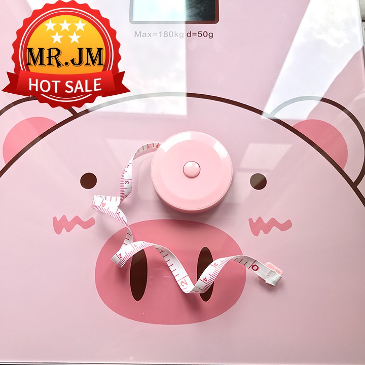 Thước Dây Cuộn 1,5 mét Thước đo chiều cao thước đo 3 vòng thước đo giảm cân thước đo giảm béo 150cm Kitty, Heo