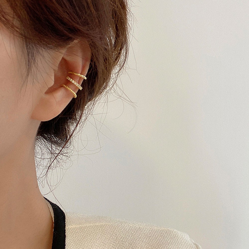 Bộ 3 khuyên tai đính đá nhiều màu sắc phong cách thời trang cho nữ