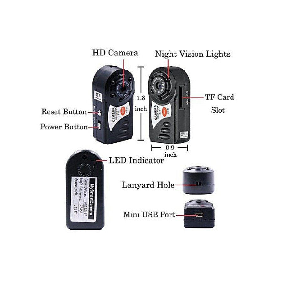 Camera mini Q7 chính hãng bả hành 12 tháng | BigBuy360 - bigbuy360.vn