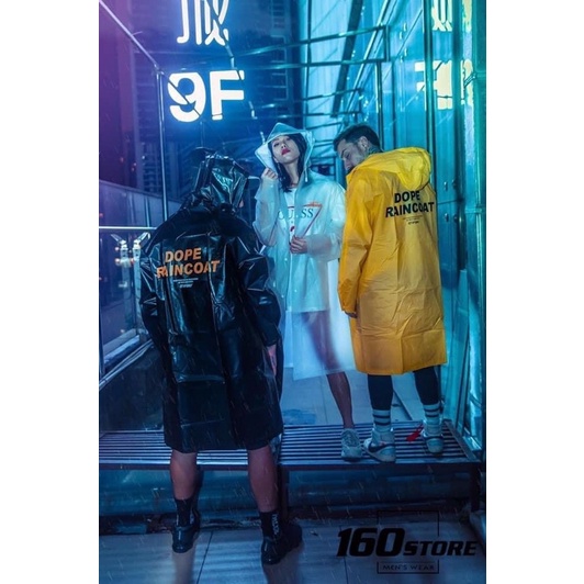 Áo mưa măng tô 1 người teen Dope Raincoat bao ngầu thái lan