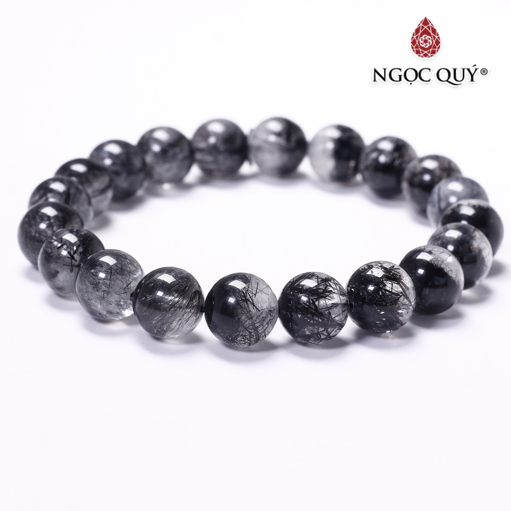 Vòng tay đá TA ưu linh tóc đen - Ngọc Quý