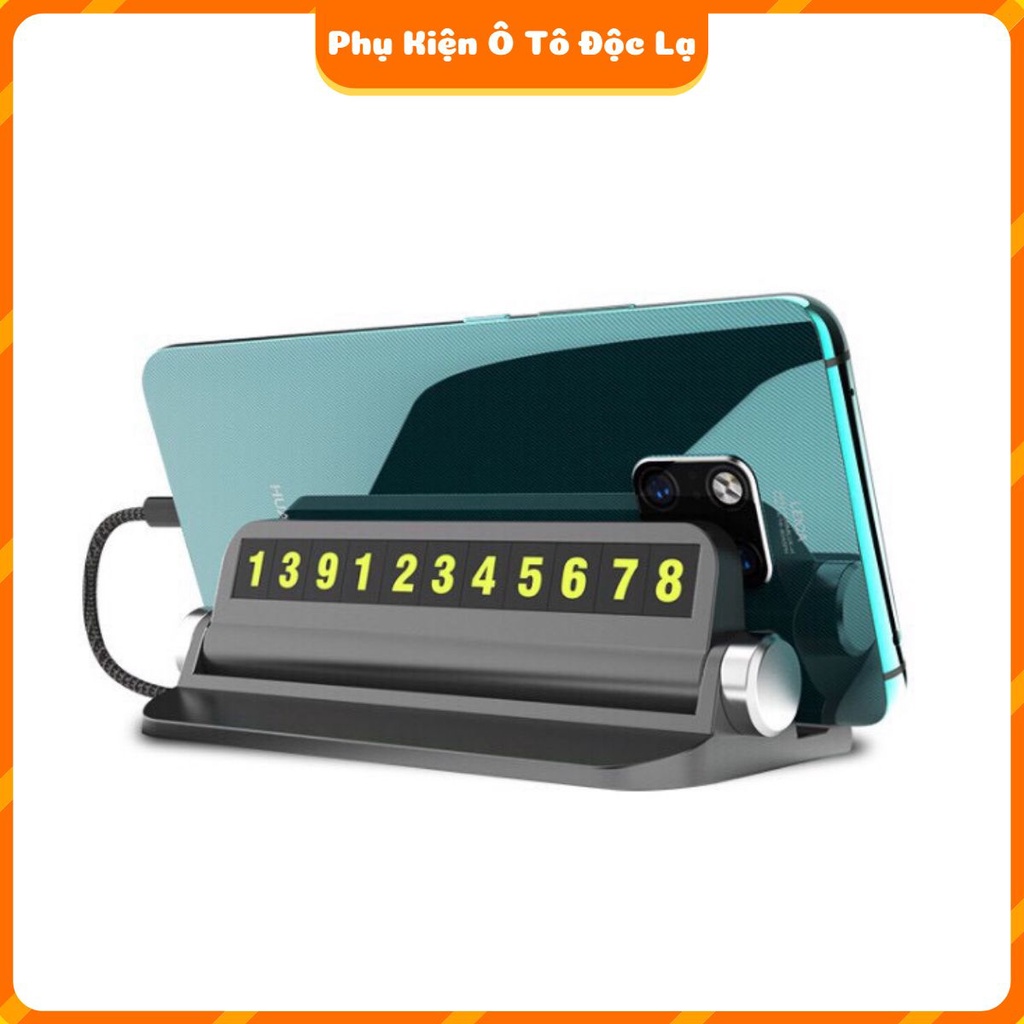 Bảng ghi số điện thoại cho xe ô tô khi dừng đỗ - Có giá đỡ điện thoại