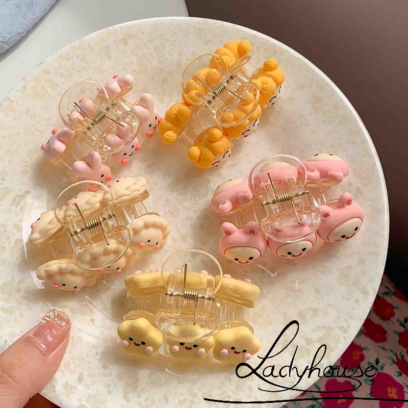 Kẹp tóc mini bằng nhựa họa tiết hoạt hình dễ thương cho nữ