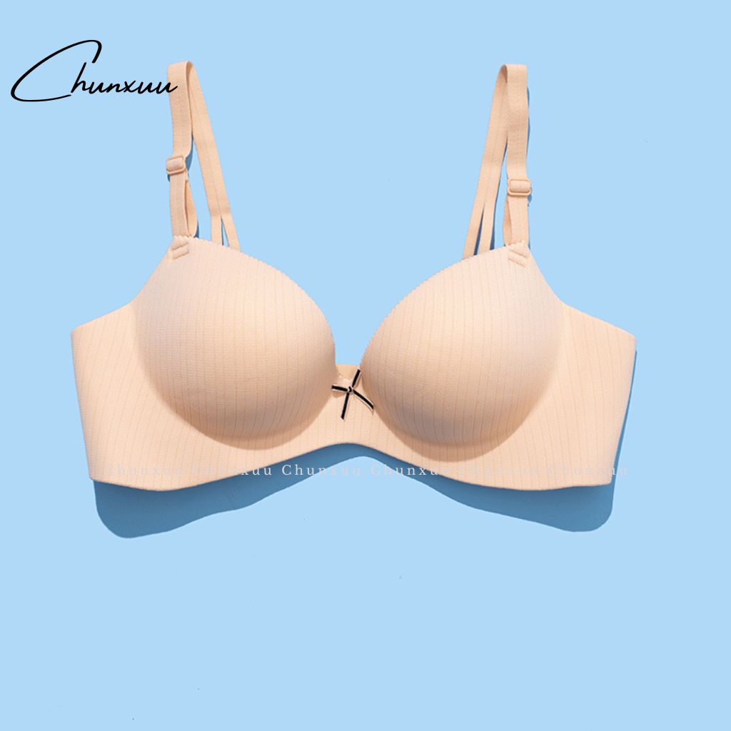 Áo ngực nữ đệm dày CHUNXUU, thiết kế phối nơ không gọng thoáng khí- AV15