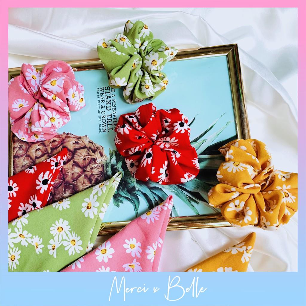 Dây Cột Tóc Vải Scrunchies Lụa (ĐỦ MÀU)