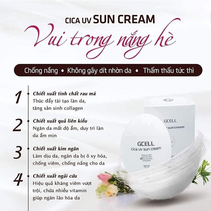 Kem chống nắng cao cấp chuẩn Hàn Quốc GCELL