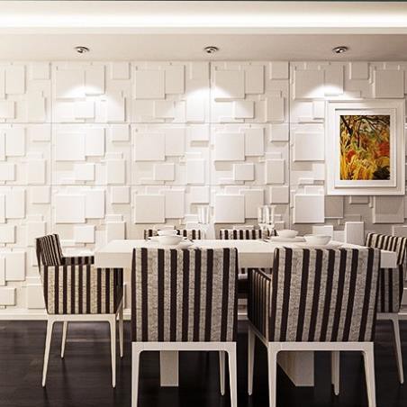10 Tấm nhựa ốp tường PVC 50x50 cm