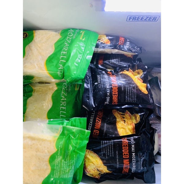 Phô mai bào sợi mozzarella HSD: tháng 11/2023