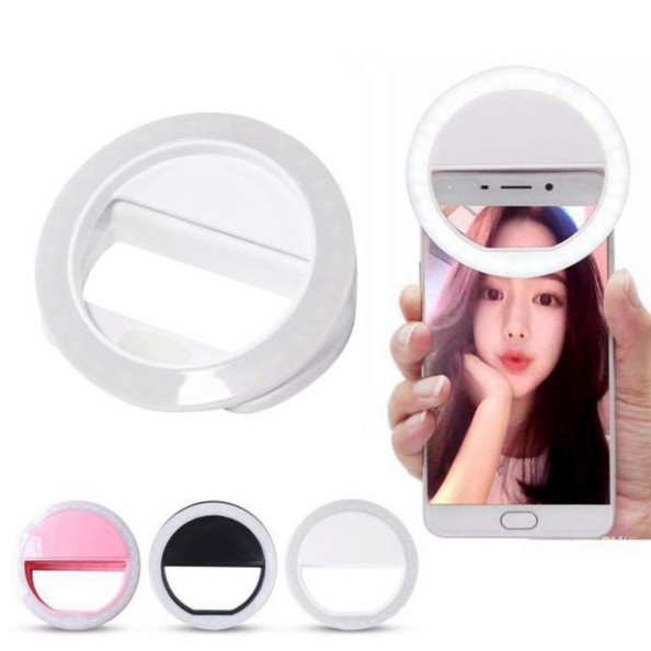 Đèn LED kẹp điện thoại hỗ trợ chụp hình Selfie Pin Sạc | BigBuy360 - bigbuy360.vn