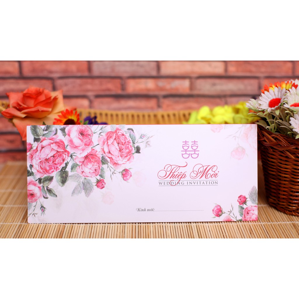 Thiệp cưới hiện đại - gập đôi