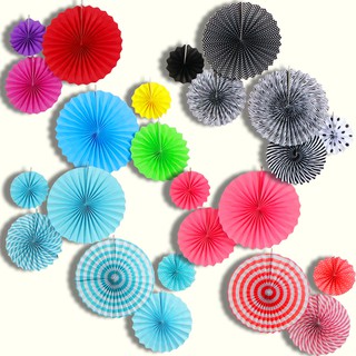 Set Quạt Giấy Trang Trí Sinh Nhật Hoặc Làm Backdrop
