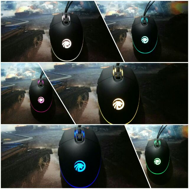 Chuột Game thủ LED RGB Chip A5050 2500DPI FMOUSE Professional