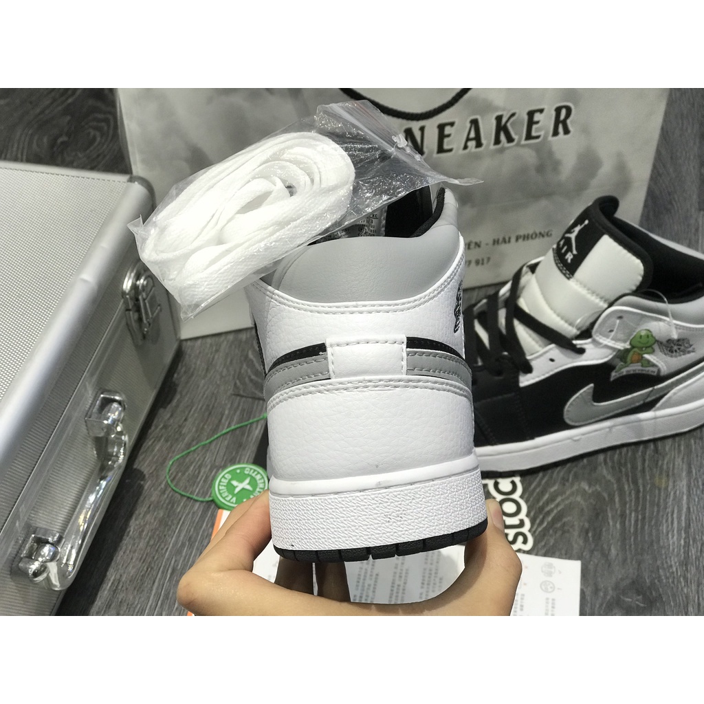 Siêu Phẩm Giày Thể Thảo Sneaker JD Xám Đen Cao Cổ SIêu Xinh Cao Cấp Ảnh Thật + freeship + Tặng Tất