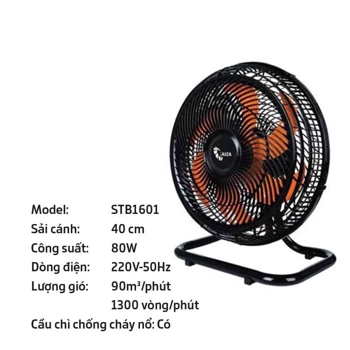 Quạt sàn ASIA 80w STB1601 - Sải cánh 40cm