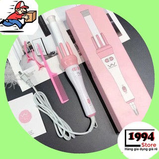 MÁY UỐN TÓC XOAY TỰ ĐỘNG 360 VIVID & VOGUE HÀN QUỐC TẶNG KÈM LƯỢC CHẢI VỚI 2 KẸP TÓC - Bảo Hành 12 Tháng