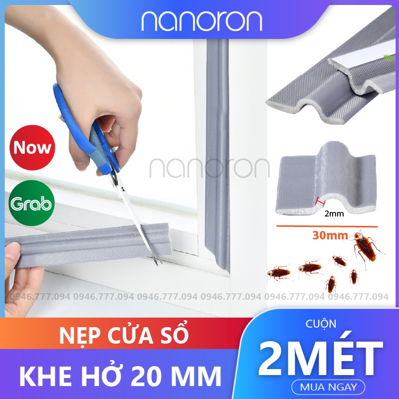 Ron dán cửa sổ chặn khe hở  Thanh nẹp cửa NANORON chống bụi ngăn côn trùng bẩn cách âm