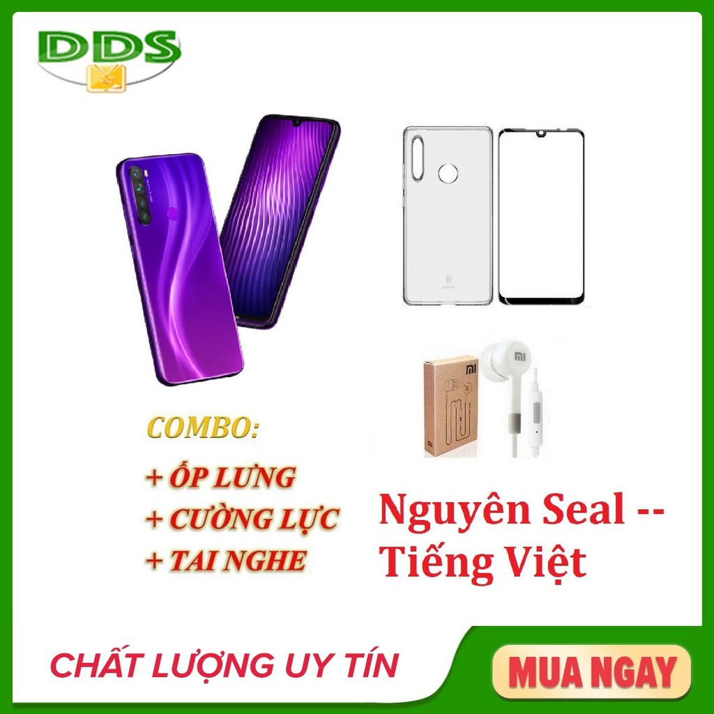 Điện thoại Xiaomi Redmi Note 8 Ram 4GB 64GB + Ốp lưng + Cường lực +Tai nghe - Hàng nhập khẩu | BigBuy360 - bigbuy360.vn