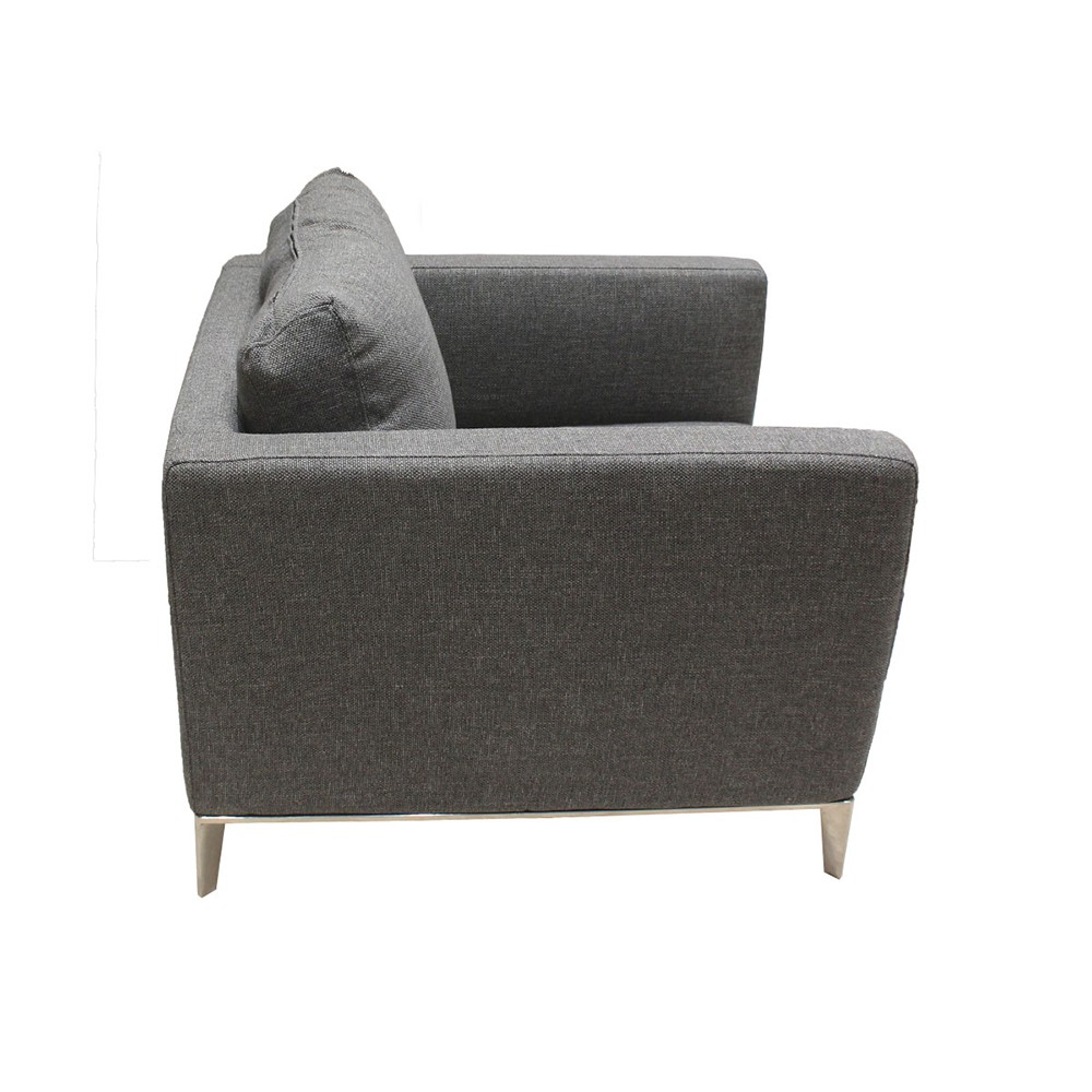 Sofa 1 Chỗ MIRRINO Màu Xám Đậm Index Living Mall