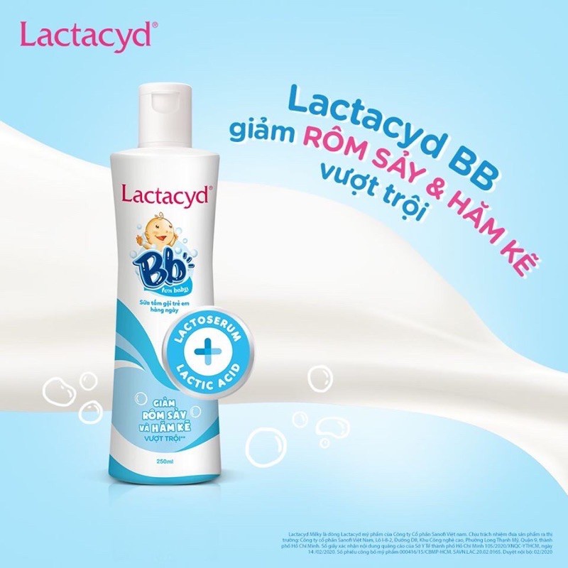 Sữa tắm gội trẻ em Lactacyd BB