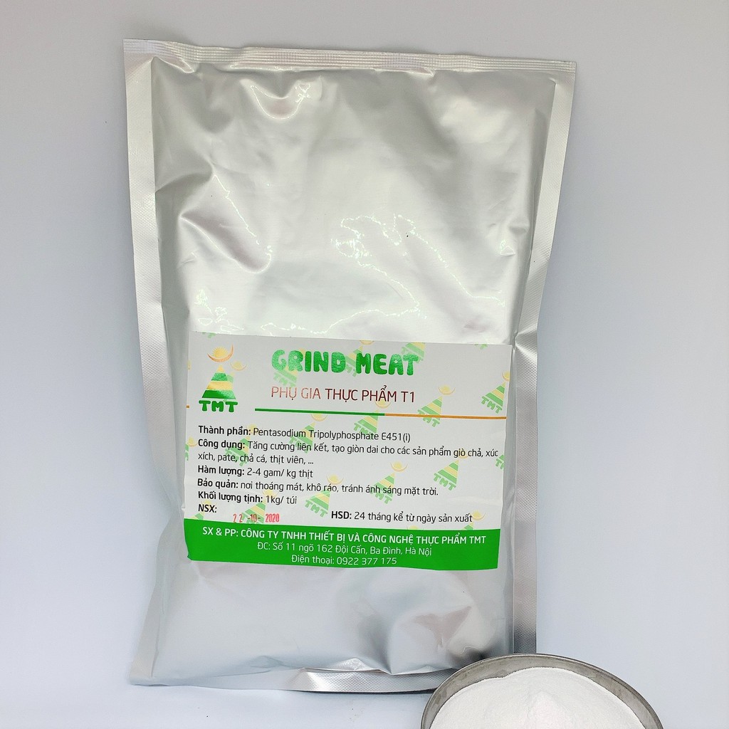 Phụ gia tạo giòn dai Grind Meat T1 TMT - Túi 1kg