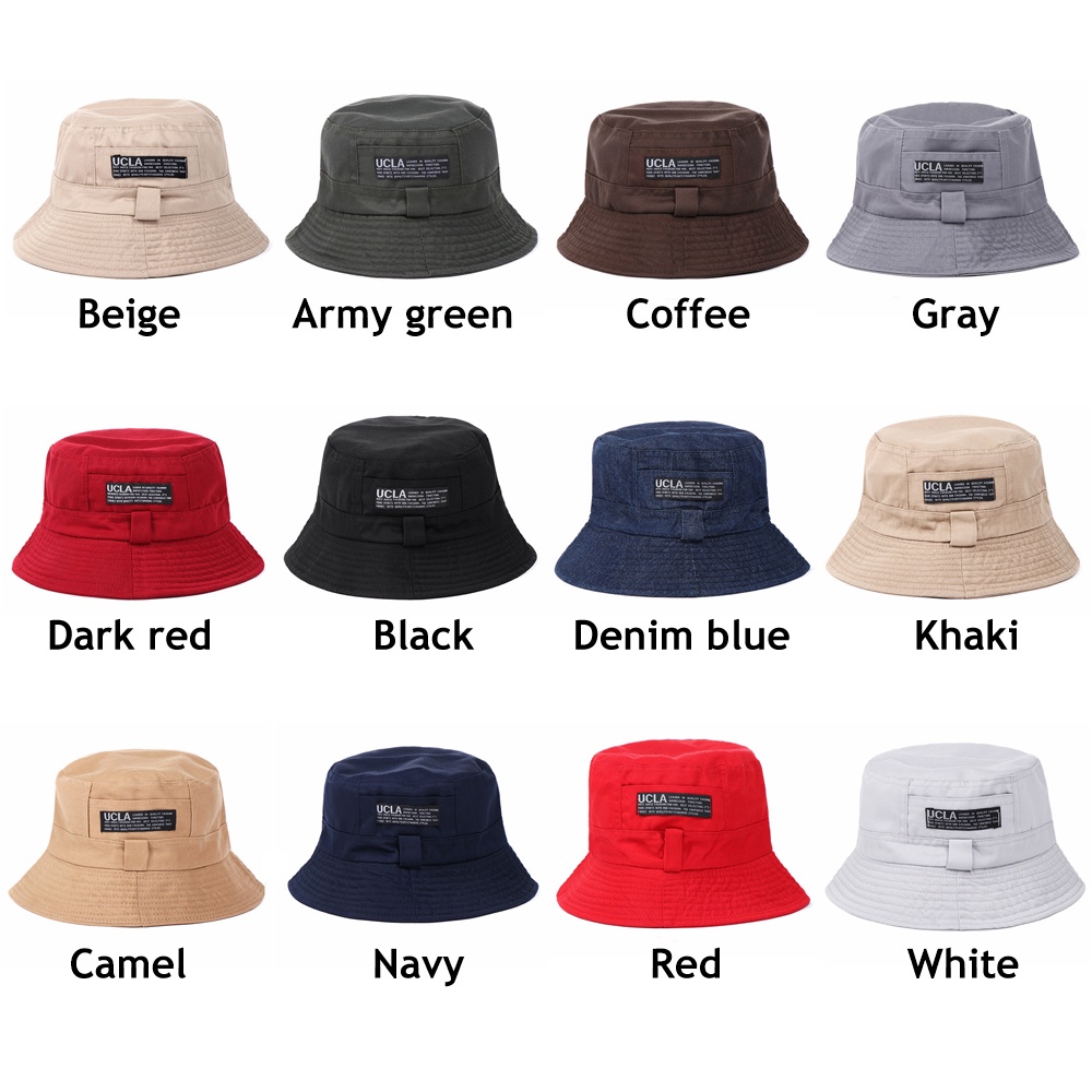 Nón Tai Bèo Vải Cotton Chống Nắng Thêu Chữ Nhiều Màu Thời Trang Cho Nam Và Nữ